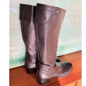 PRADA Linea Rossa Leather Riding Boots